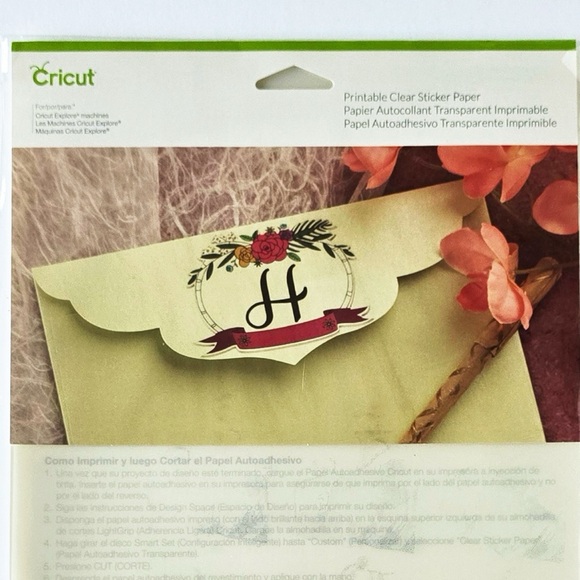Cricut Printable Clear Sticker Paper - Picture 3 of 4